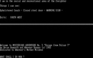 Escape from Pulsar 7 for IBM PC/Compatibles - Game start.