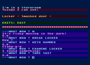 Escape from Pulsar 7 for Atari 8-bit - Sometimes you can smash things to open them...