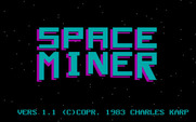Space Miner for IBM PC/Compatibles - Title screen.
