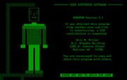 Hangman for IBM PC/Compatibles - Title screen (Version 3.1).
