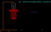 Hangman for IBM PC/Compatibles - Gameplay; selecting some letters.