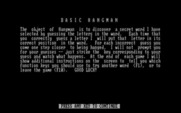 Hangman for IBM PC/Compatibles - Game instructions.