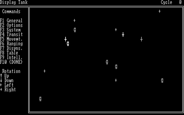 Starclash II IBM PC/Compatibles Screenshot: Different view of my tanks...