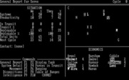 Starclash II for IBM PC/Compatibles - Game start; this is the general report for player one.