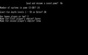 Starclash II for IBM PC/Compatibles - Setting up some options for a new game.