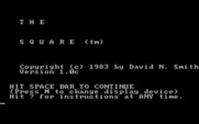 Square, The for IBM PC/Compatibles - Title screen.