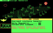 Stellar Crusade for IBM PC/Compatibles - Game start; this is the main map view.