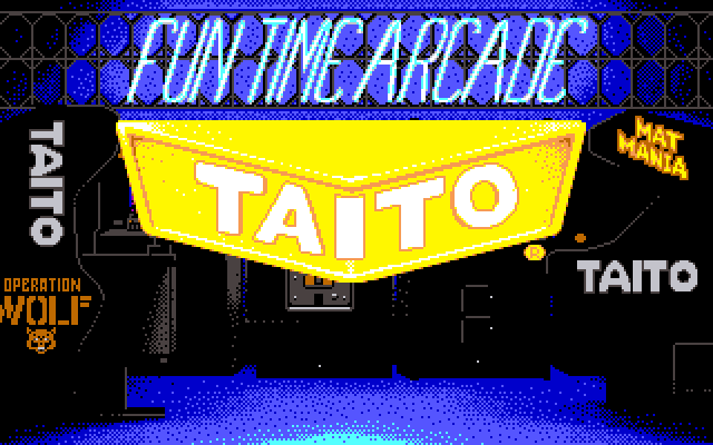 Renegade IBM PC/Compatibles Screenshot: Taito logo.