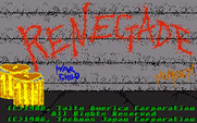 Renegade for IBM PC/Compatibles - Title screen.
