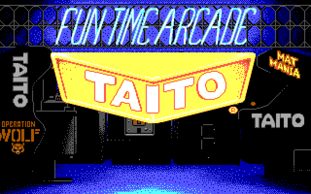 Renegade IBM PC/Compatibles Screenshot: Taito logo.
