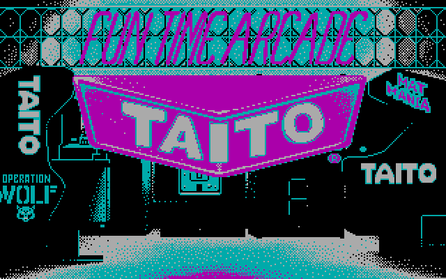 Renegade IBM PC/Compatibles Screenshot: Taito logo.