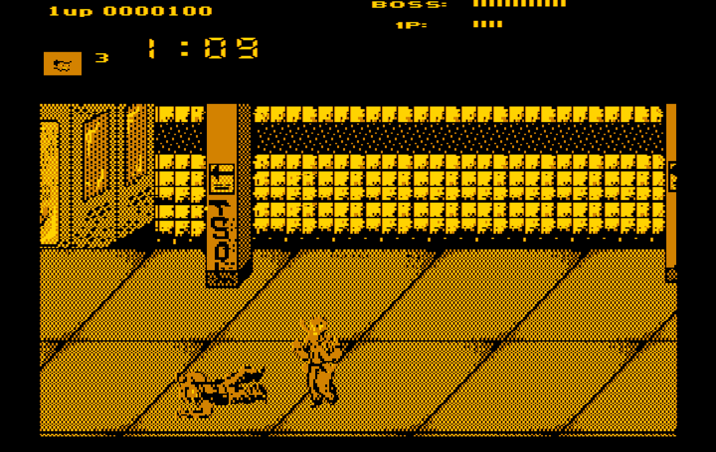 Renegade IBM PC/Compatibles Screenshot: I've been knocked down...