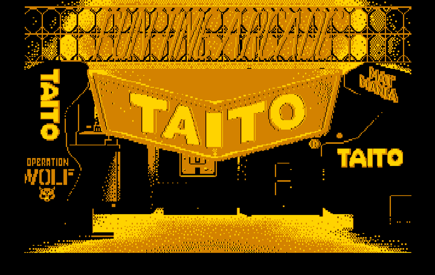 Renegade IBM PC/Compatibles Screenshot: Taito logo.