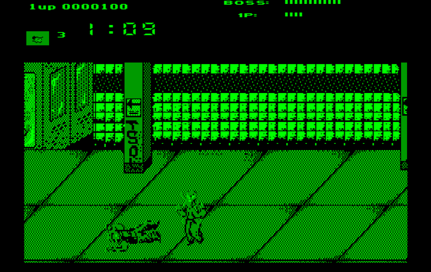 Renegade IBM PC/Compatibles Screenshot: I've been knocked down...