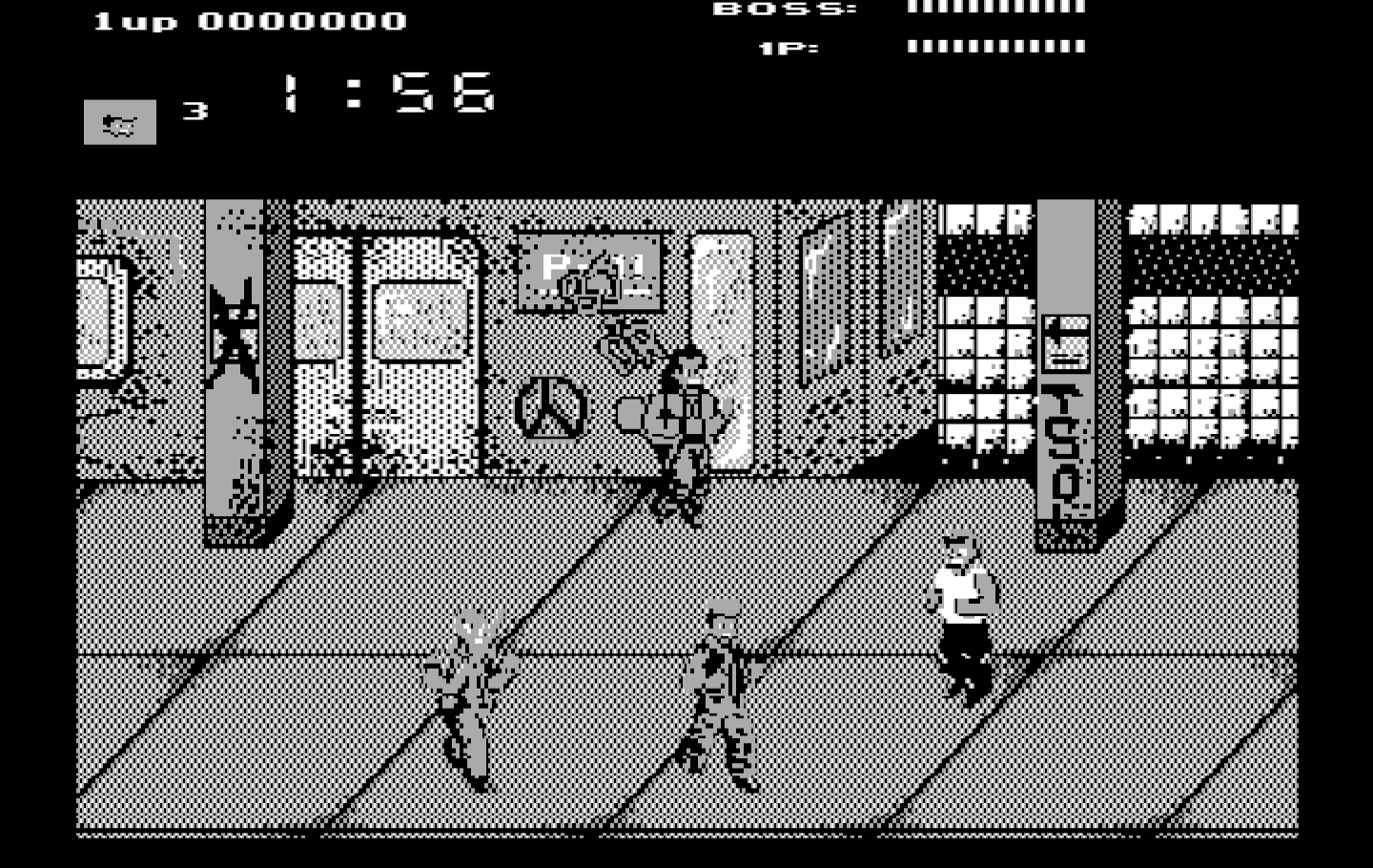Renegade IBM PC/Compatibles Screenshot: Game start.