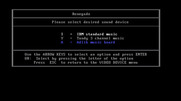 Renegade for IBM PC/Compatibles - Sound hardware selection.