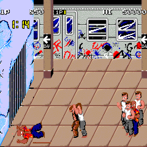 Renegade Arcade Screenshot: An opponent got me, I have to break free somehow...