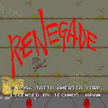 Renegade for Arcade - Title screen.