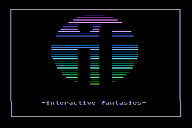 Prisoner 2 Atari 8-bit Screenshot: Interactive Fantasies logo screen.