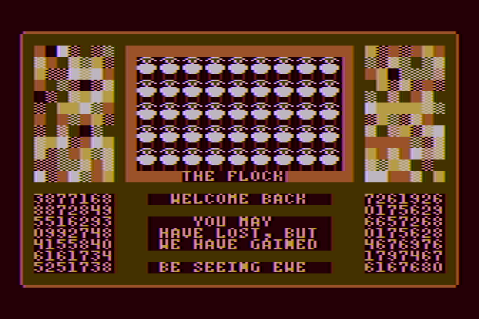Prisoner 2 Atari 8-bit Screenshot: Looks like it's game over.