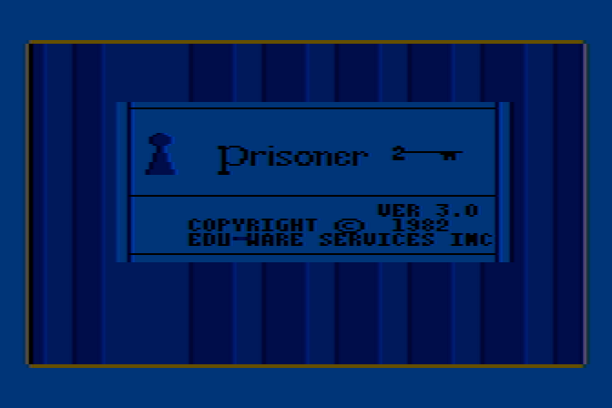 Prisoner 2 Atari 8-bit Screenshot: Title screen.
