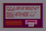 Prisoner 2 for Atari 8-bit - Be sure to take note of this number!