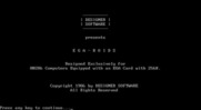 EGA-Roids for IBM PC/Compatibles - Title screen.
