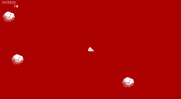 EGA-Roids for IBM PC/Compatibles - Beginning the third level.