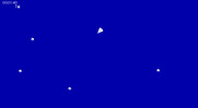EGA-Roids for IBM PC/Compatibles - Several really small asteroids.