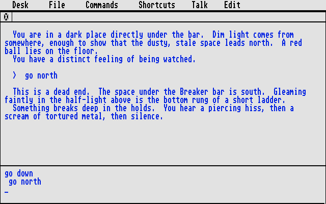 Breakers Atari ST Screenshot: Exploring...looks like a dead end!