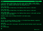 Hollywood Hijinx for Amstrad PCW - It is pitch black; luckily, there is no grue in this game!