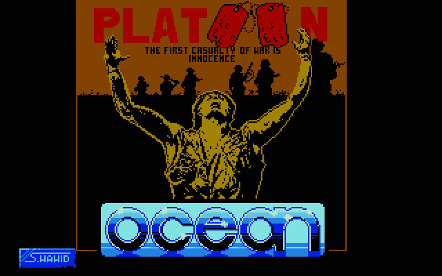 Platoon Atari ST Screenshot: Loading screen.