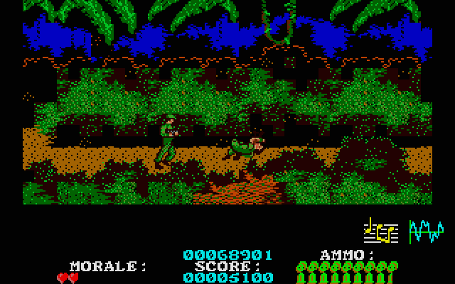 Platoon Atari ST Screenshot: Lost in the jungle...