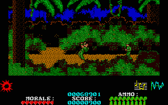 Platoon Atari ST Screenshot: I'm hit!