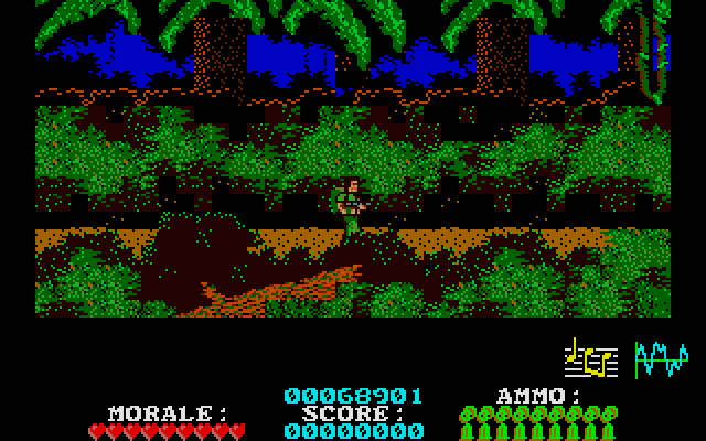 Platoon Atari ST Screenshot: Game start.