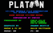 Platoon for Atari ST - Title screen.