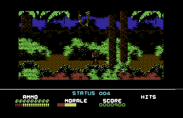 Platoon Commodore 64 Screenshot: Looks like a dead end...