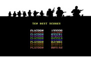 Platoon for Commodore 64 - High scores.