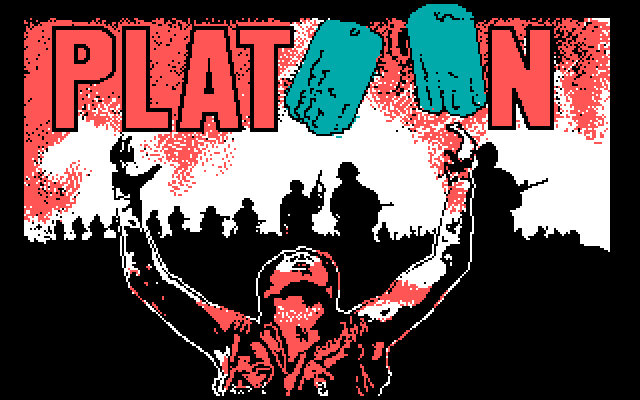 Platoon IBM PC/Compatibles Screenshot: Title screen.