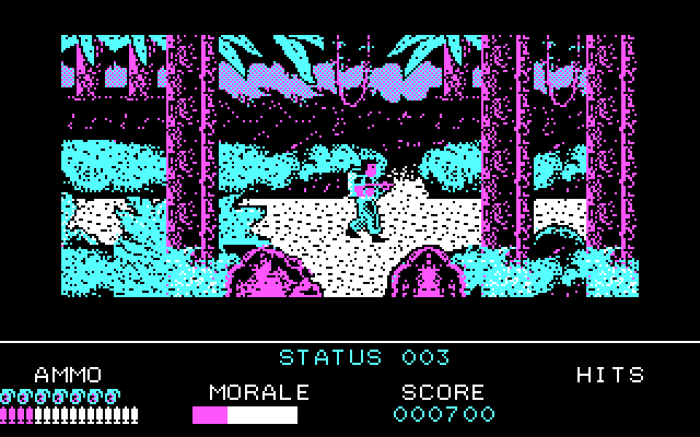 Platoon IBM PC/Compatibles Screenshot: Choose a path to follow...