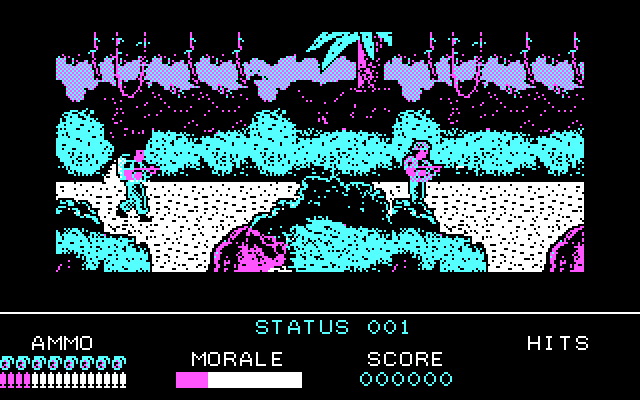 Platoon IBM PC/Compatibles Screenshot: The enemy has been spotted!