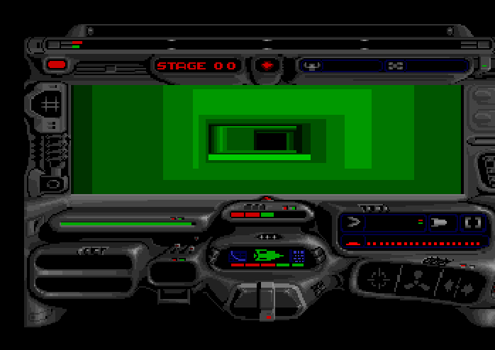 Tunnels of Armageddon Apple IIgs Screenshot: Game demo.