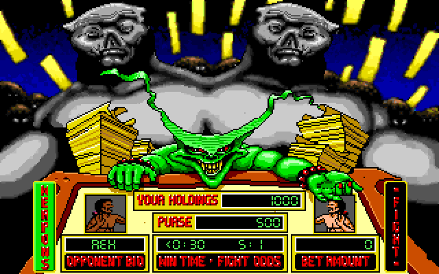 Tongue of the Fatman IBM PC/Compatibles Screenshot: Now, place your bets!