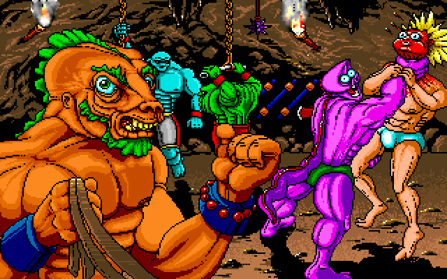 Tongue of the Fatman IBM PC/Compatibles Screenshot: After defeating the fatman, you are the new boss around here!