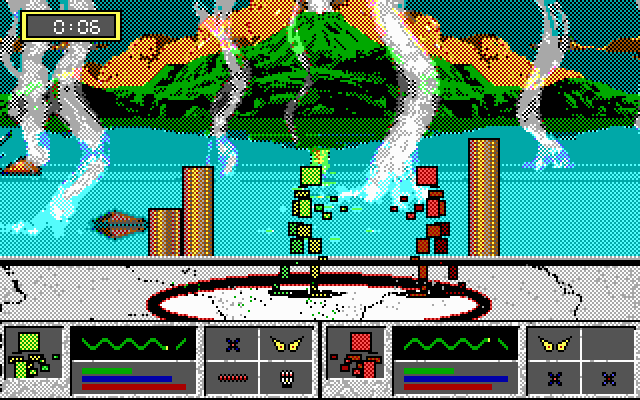 Tongue of the Fatman IBM PC/Compatibles Screenshot: No matter which character you choose, eventually you have to fight the same character...