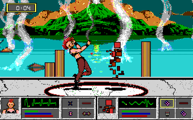 Tongue of the Fatman IBM PC/Compatibles Screenshot: Battle in progress!