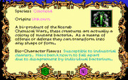Tongue of the Fatman for IBM PC/Compatibles - Colonoid character information.
