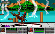Tongue of the Fatman for IBM PC/Compatibles - Smashing my opponent to the ground...