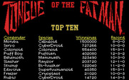 Tongue of the Fatman for IBM PC/Compatibles - High scores.