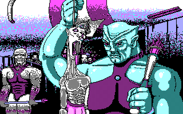 Tongue of the Fatman IBM PC/Compatibles Screenshot: This is what happens to losers...